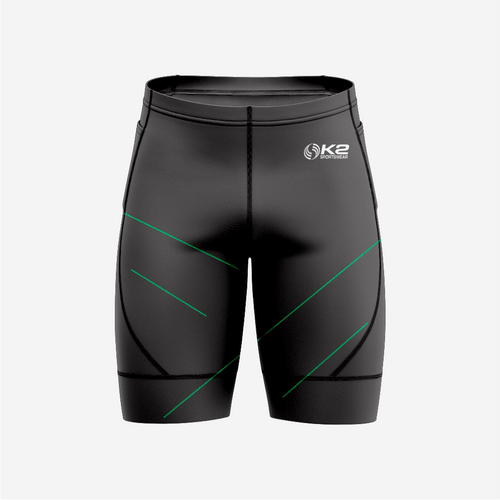 Men’s Black Cycling Shorts Lightweight Padded Bicycle Riding Gear - K2 Sportswear | Custom Sports Uniforms & Apparels - K2 Sportswear