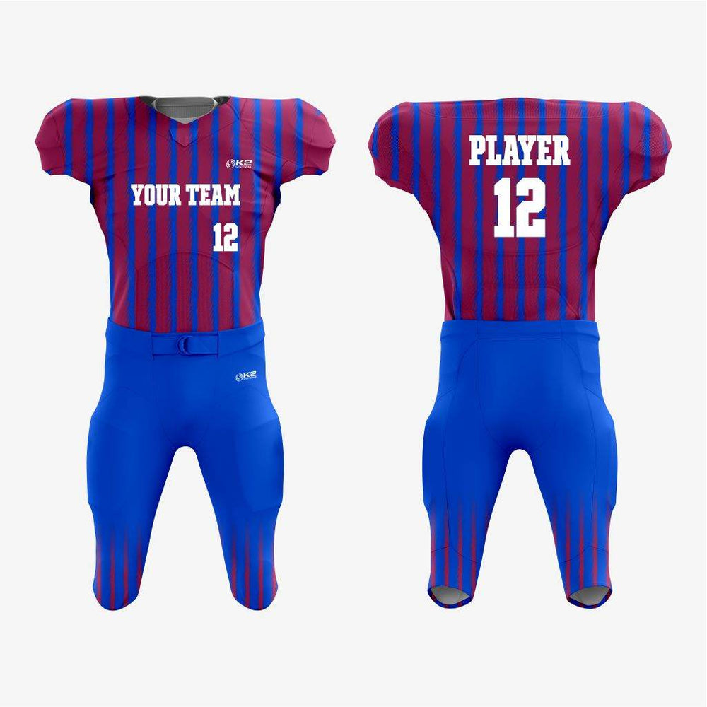 Custom Purple/Blue American Football Jersey/Kit – Unisex