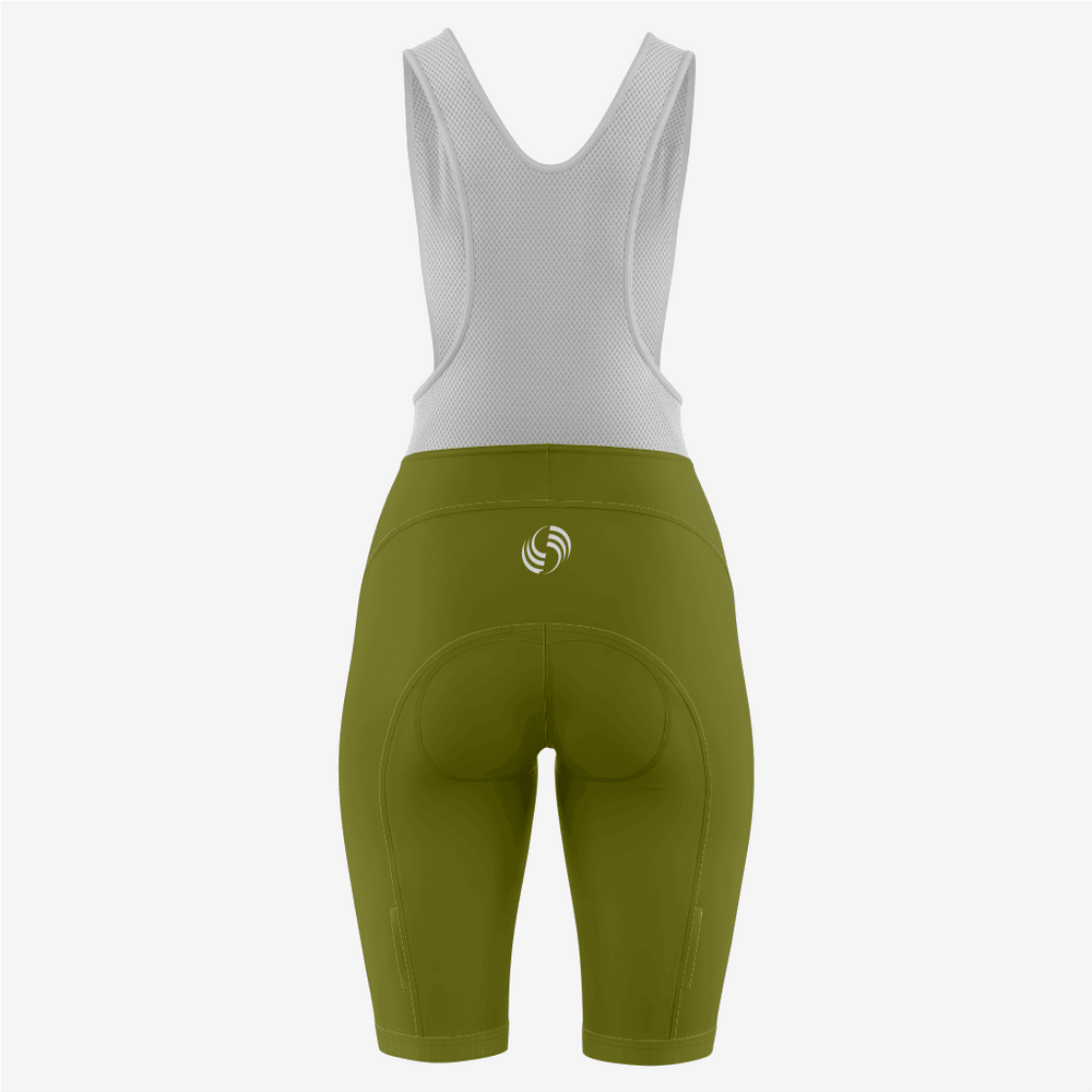 Custom Army Green Women's Cycling Bib Shorts – Perfect Fit