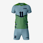 Premium Custom Cadet Grey Volleyball Uniform Set - K2 Sportswear | Custom Sports Uniforms & Apparels - K2 Sportswear