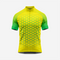 Men's Short Sleeve Cycling Jersey | Hexagon Print Performance Shirt