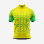 Herren Kurzarm-Radtrikot | Performance-Shirt mit Sechseckmuster