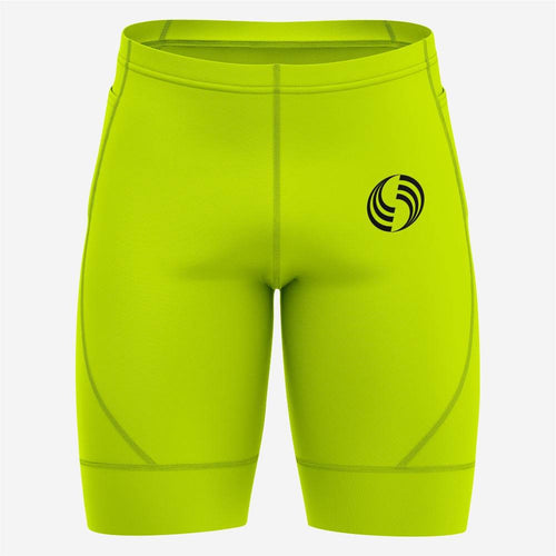 Customizable Men's Cycling Shorts - Yellow Green Pro Fit - K2 Sportswear | Custom Sports Uniforms & Apparels - K2 Sportswear