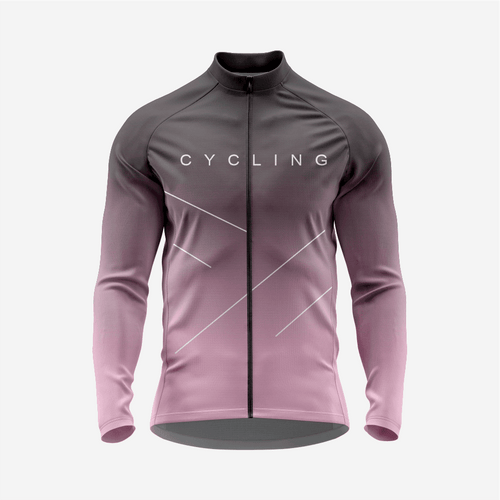 Men’s Pastel Purple Long Sleeve Cycling Jersey for Road Riders - K2 Sportswear | Custom Sports Uniforms & Apparels - K2 Sportswear