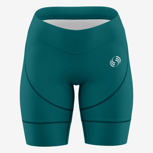 Custom Dark Green Women's Cycling Shorts – Perfect Fit - K2 Sportswear | Custom Sports Uniforms & Apparels - K2 Sportswear