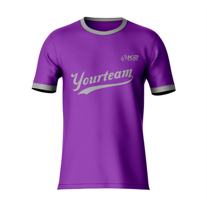 Purple Baseball Jersey with Custom Name and Number