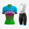 Custom Blue & Green Women's Cycling Kit – Pro Fit