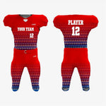 Red/Dark Blue Customized American Football Jersey - Men/Women - K2 Sportswear | Custom Sports Uniforms & Apparels - K2 Sportswear