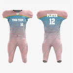 Personalized Light Pink American Football Uniform – Unisex Fit - K2 Sportswear | Custom Sports Uniforms & Apparels - K2 Sportswear