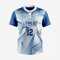 Men/Women Custom Softball 2 Button Uniform in Greenish Blue