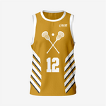 Custom Men's Golden Lacrosse Pinnie - K2 Sportswear | Custom Sports Uniforms & Apparels - K2 Sportswear
