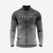 Breathable Men’s Gray Long Sleeve Cycling Jersey with Pockets