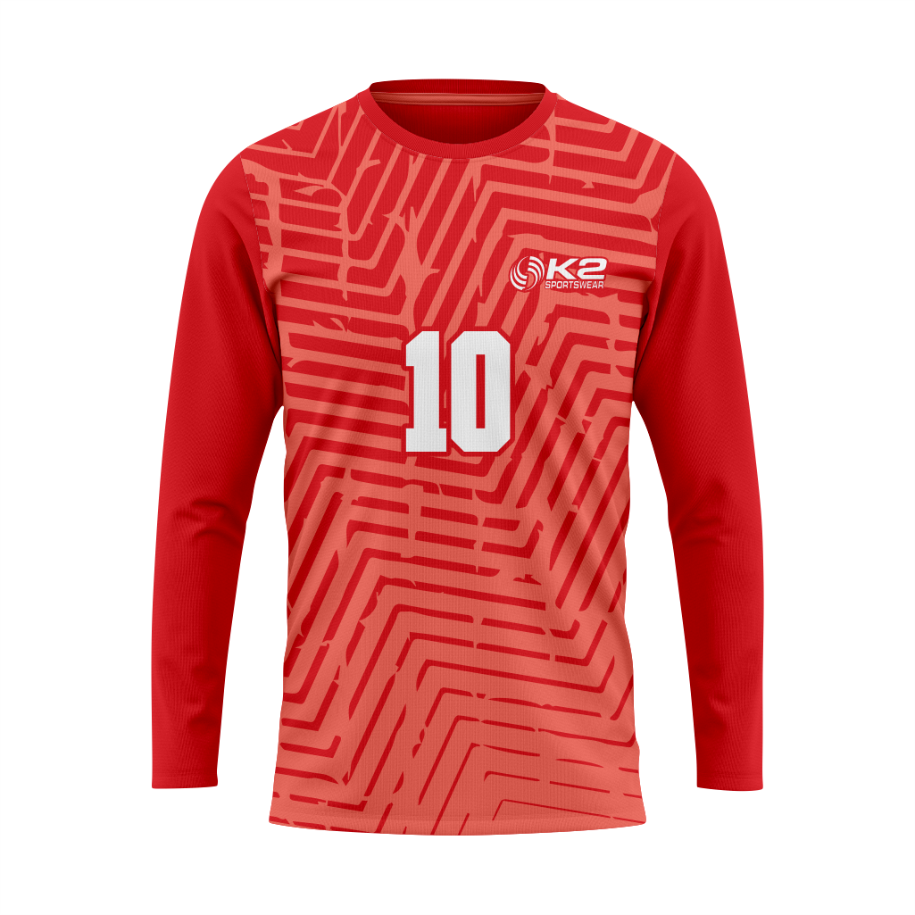 Top-Quality Soccer Jersey for Goalkeepers - Crimson Red