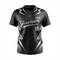 Custom Baseball 2-Button Jersey – Black and Silver