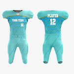 Personalized Turquoise American Football Uniform – Unisex Fit - K2 Sportswear | Custom Sports Uniforms & Apparels - K2 Sportswear