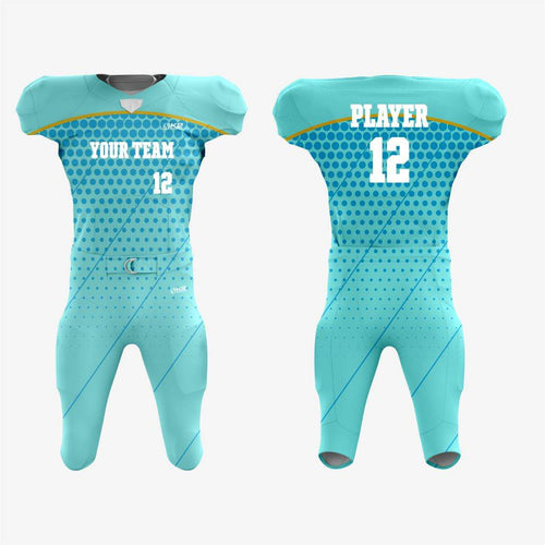 Personalized Turquoise American Football Uniform – Unisex Fit - K2 Sportswear | Custom Sports Uniforms & Apparels - K2 Sportswear