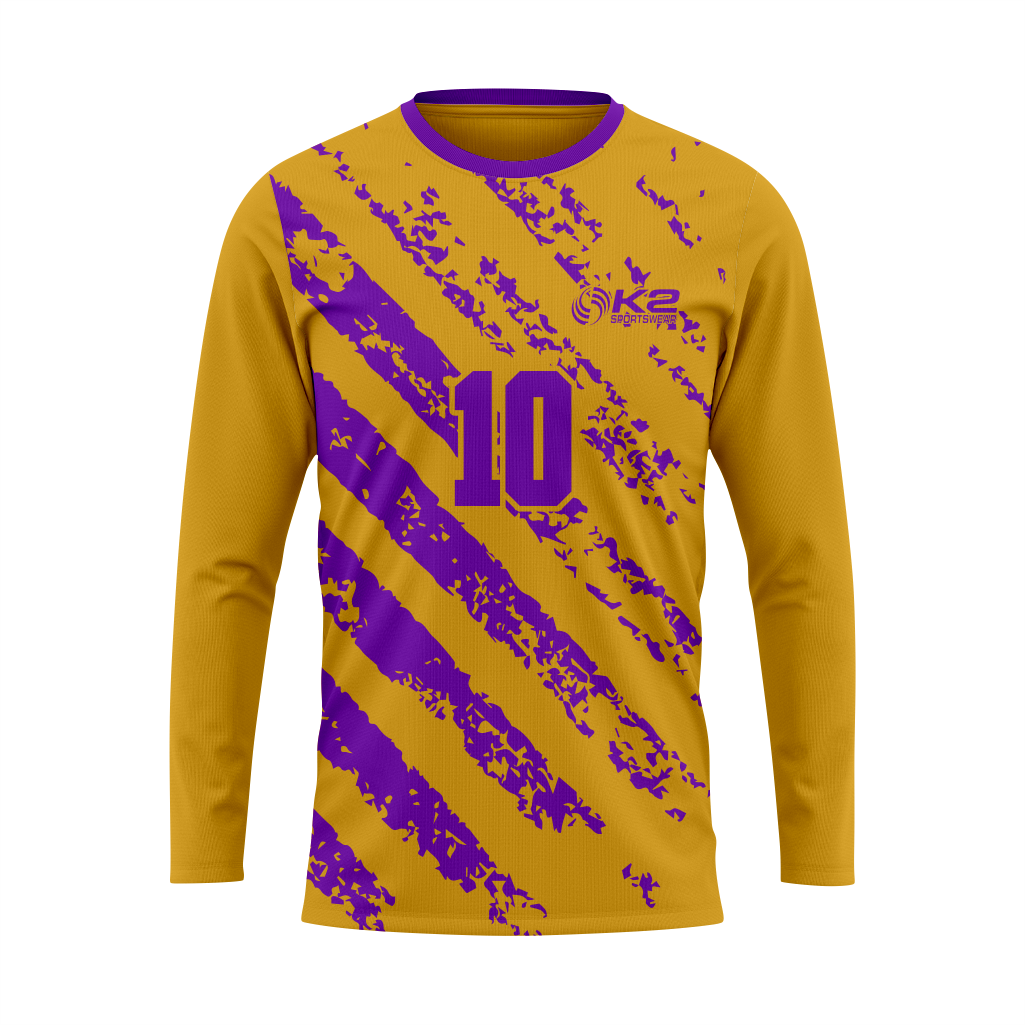 Premium Goalkeeper Jersey in Gold and Purple