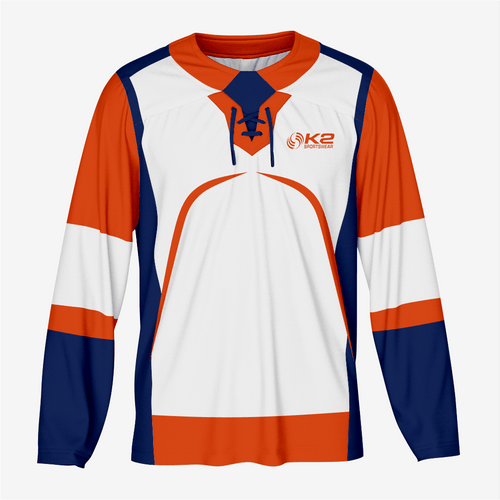 Custom Orange Ice Hockey Jersey – Pro Quality - K2 Sportswear | Custom Sports Uniforms & Apparels - K2 Sportswear