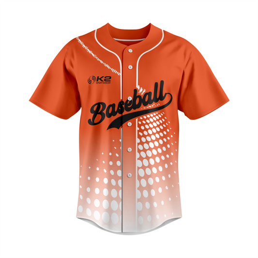 Custom Name & Number Baseball Jersey in Orange