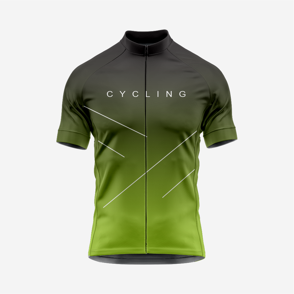 Men’s Cycling Jersey and Shorts Set – Road Bike Clothing Olive