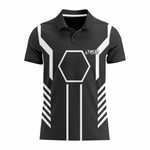Basketball Polo Shirt in Black RSBPS-005 - K2 Sportswear | Custom Sports Uniforms & Apparels - K2 Sportswear