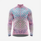 Light Pink Men’s Long Sleeve Cycling Jersey Durable Bicycle Jerseys Mens