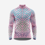 Light Pink Men’s Long Sleeve Cycling Jersey Durable Bicycle Jerseys Mens - K2 Sportswear | Custom Sports Uniforms & Apparels - K2 Sportswear