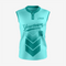 Custom 2-Button Sleeveless Softball Jersey – Turquoise for Your Team
