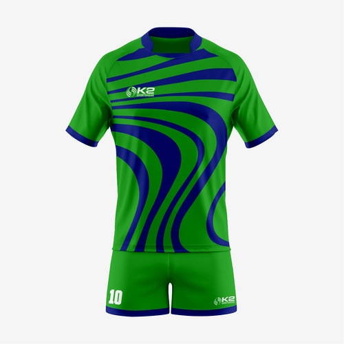 Custom Fit Dark Green/Blue Uniform for Teams - K2 Sportswear | Custom Sports Uniforms & Apparels - K2 Sportswear