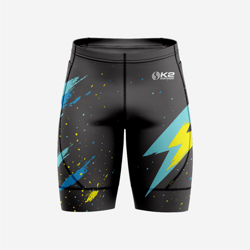 Padded Cycling Shorts Mens Black Road Ready - K2 Sportswear | Custom Sports Uniforms & Apparels - K2 Sportswear