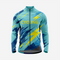 Breathable Men’s Dark Turquoise Long Sleeve Cycling Jersey with Pockets