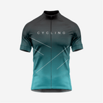 Premium Men's Cycling Short Sleeve Jersey in Cyan - K2 Sportswear | Custom Sports Uniforms & Apparels - K2 Sportswear
