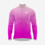 Byzantine and Light Pink Men's Long Sleeve Cycling Jersey - K2 Sportswear | Custom Sports Uniforms & Apparels - K2 Sportswear