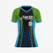 Personalized Softball V-Neck Jersey for Men/Women – Green/Blue