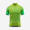 Men's Hexagon Pattern Yellow Green Cycling Jersey | Short Sleeve Performance Bike Shirt