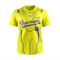 2 Button Baseball Custom Jersey in Yellow