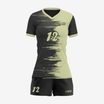 Personalized Black/Tan Volleyball Uniform Set for Athletes - K2 Sportswear | Custom Sports Uniforms & Apparels - K2 Sportswear
