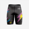 Black Mens Padded Bicycle Shorts with Breathable Compression Fabric
