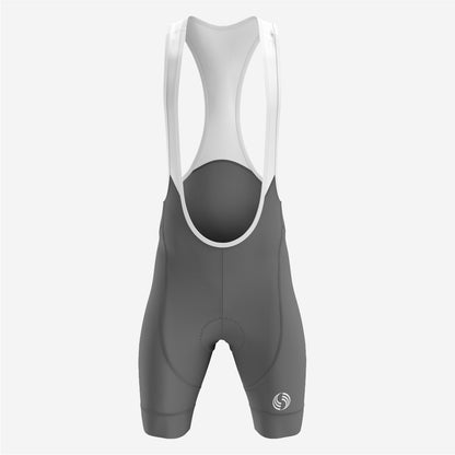 Personalized Dark Grey Men's Cycling Bib Shorts - Ride in Style