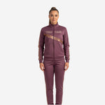 Custom Cheerleading Brown Warmup Set - Full Zip Jacket & Pants Team Name Design