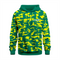 Basktetball Hoodie in Green and Yellow RSBH-006