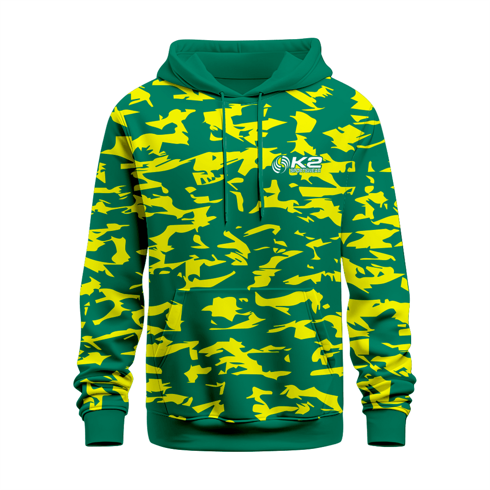 Basktetball Hoodie in Green and Yellow RSBH-006