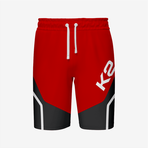 Custom Wrestling Regular Shorts in Red - K2 Sportswear | Custom Sports Uniforms & Apparels - K2 Sportswear