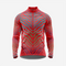Red Men’s Long Sleeve Cycling Jersey Durable Bicycle Jerseys Mens