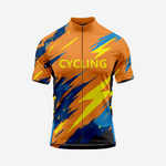 Men’s Short Sleeve Cycling Jersey for Road and Racing - Orange - K2 Sportswear | Custom Sports Uniforms & Apparels - K2 Sportswear