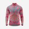 Pink Men’s Long Sleeve Cycling Jersey Durable Bicycle Jerseys Mens