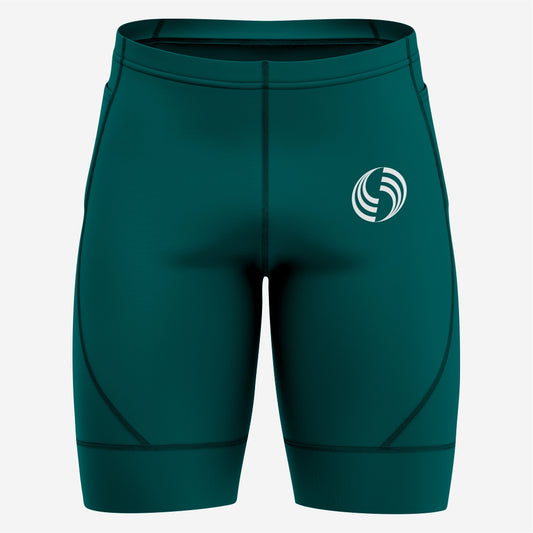 Men's Custom Performance Dark Green Cycling Shorts