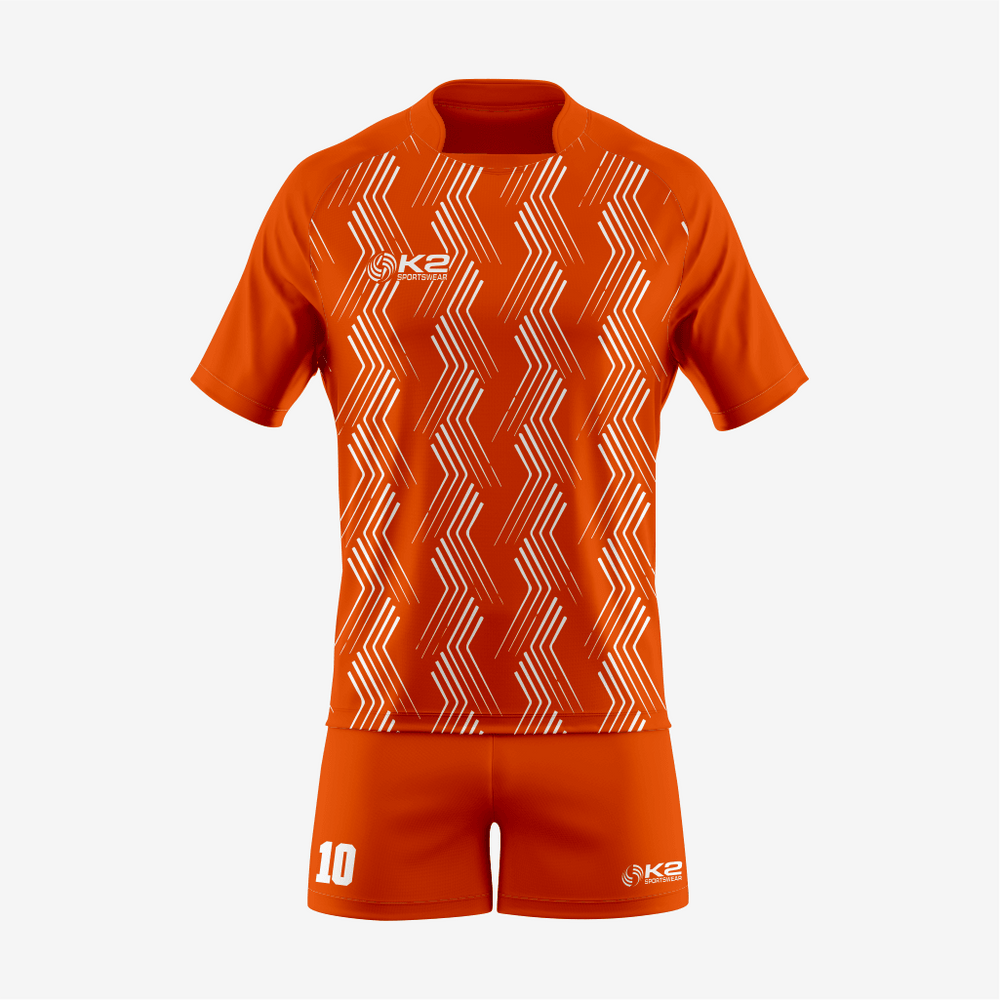 Custom Fit Orange Rugby Uniform for Teams