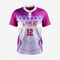Men/Women Custom Softball 2 Button Jersey in Deep Magenta