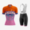 Women’s Custom Cycling Gear in Orange/Pink